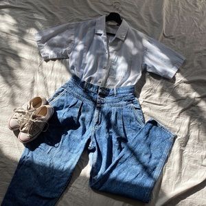 Vintage Lee 29 Pleated 80s High Waisted Jeans